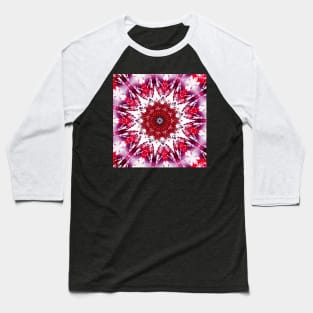 A red kaleidoscope Baseball T-Shirt